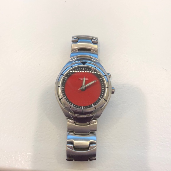 Fossil Blue Watch Red Face Sale, 58 